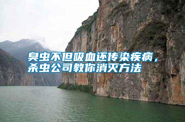 臭蟲(chóng)不但吸血還傳染疾病，殺蟲(chóng)公司教你消滅方法