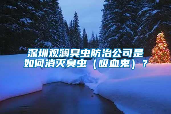 深圳觀瀾臭蟲(chóng)防治公司是如何消滅臭蟲(chóng)（吸血鬼）？