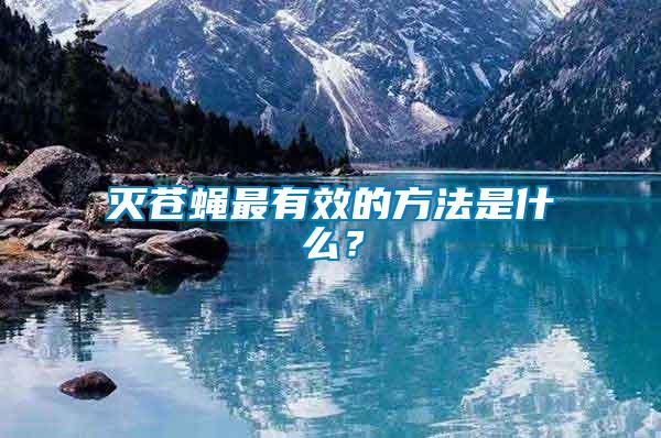 滅蒼蠅最有效的方法是什么？