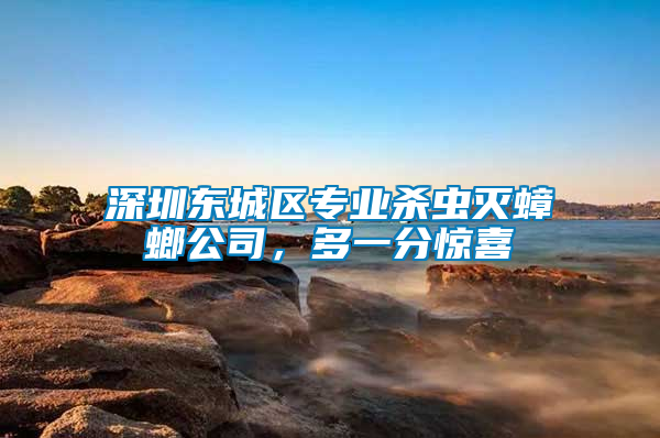 深圳東城區(qū)專(zhuān)業(yè)殺蟲(chóng)滅蟑螂公司，多一分驚喜